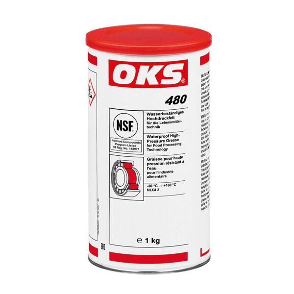 Gottwald OKS 480 Wasserbeständiges Hochdruckfett für die Lebensmitteltechnik Dose 1kg 1040650443