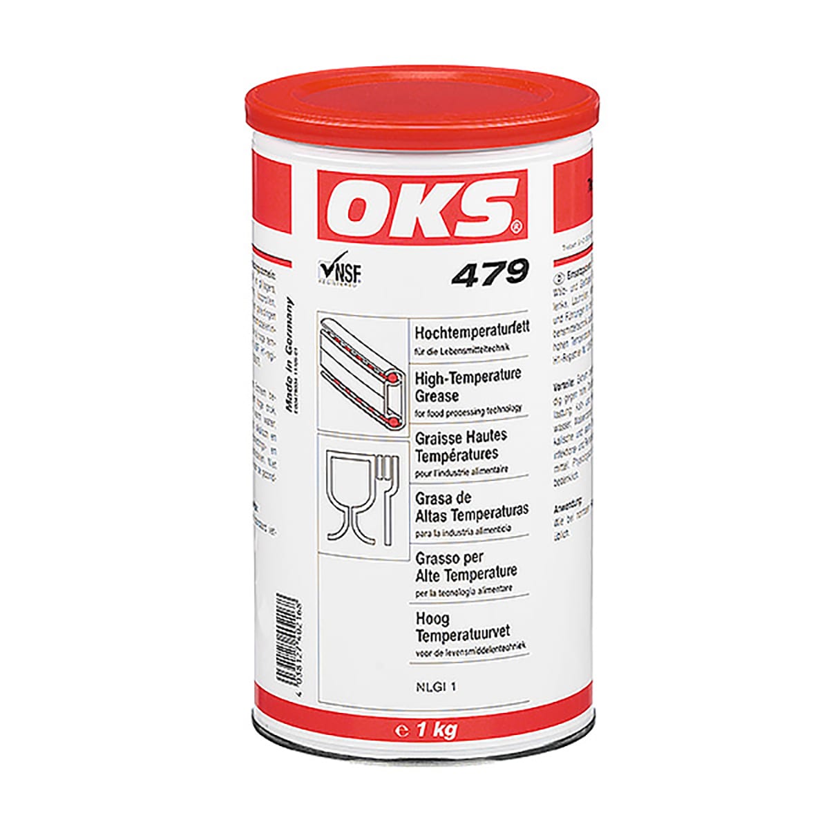OKS Hochtemperaturfett für die Lebensmitteltechnik - Nr. 479 Dose: 1 kg