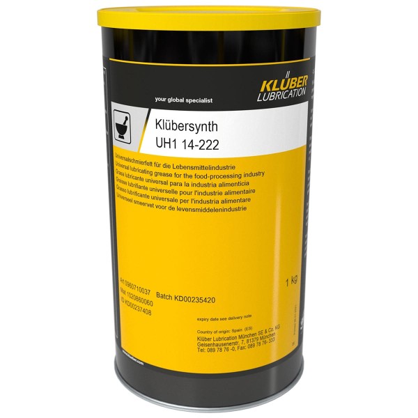 Gottwald Klüber Klübersynth UH1 14-222 Dose 1kg 0960710037