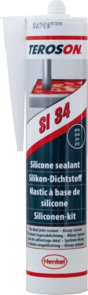 Gottwald Teroson Silikon Kleb und Dichtstoff SI 34 weiss 300ml Kartusche 2267616